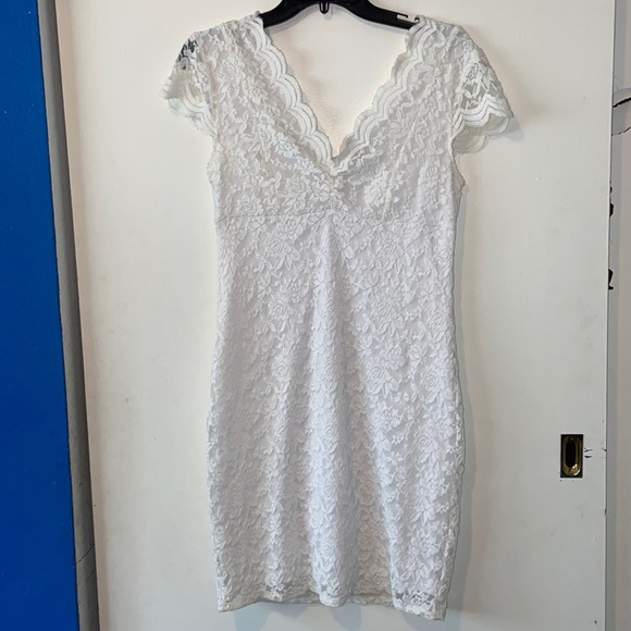 jcpenney | Dresses | White Lace Dress | Poshmark